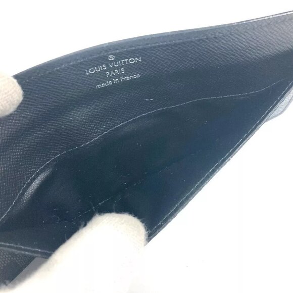 Auth LOUIS VUITTON N63084 Damier Graphite Portefeuille Ron Card holder Card Case - Picture 3 of 9